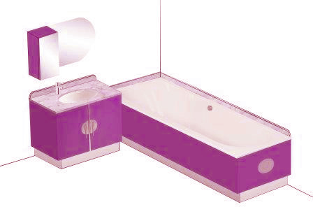 new Walter Dorwin Teague Art Deco bathroom design
