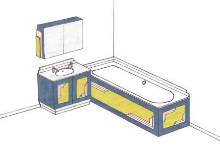 new Art Deco bathroom design