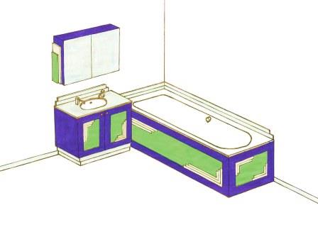 new Art Deco bathroom design