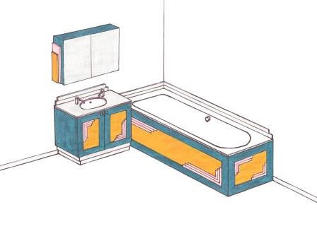 new Art Deco bathroom design