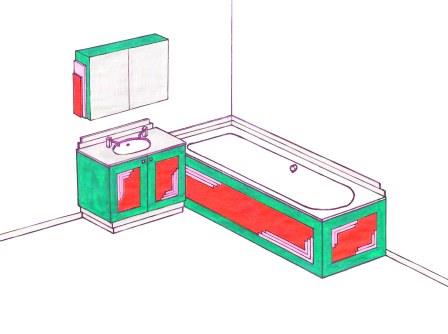 new Art Deco bathroom design