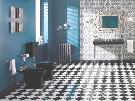 Art Deco black bathroom suite & bathroom furniture