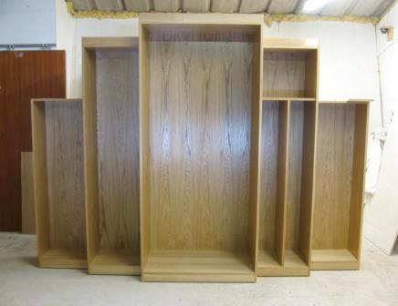 new Art Deco Skyscraper style stepped breakfront 6 door oak bedroom wardrobes furniture