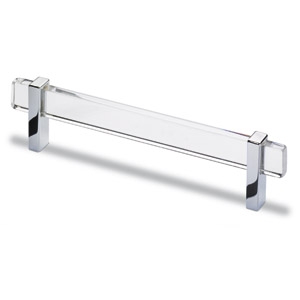 new Art Deco Skyscraper style stepped breakfront 6 door bedroom wardrobes handle in chrome & acrylic