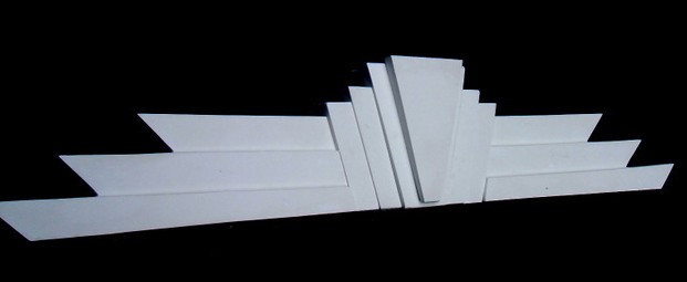 Art Deco crown cornice moulding