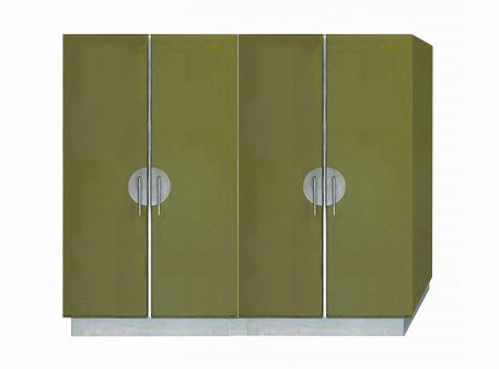 New Walter Dorwin Teague Art Deco painted bedroom 4 door wardrobes furniture