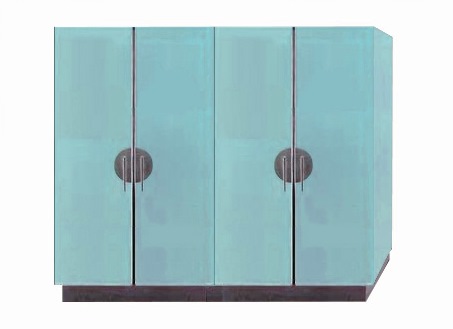 New Walter Dorwin Teague Art Deco painted bedroom 4 door wardrobes furniture