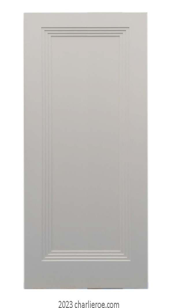 new bespoke Art Deco wood & painted interior wider version door with stepped door mouldings