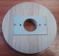 Adapter plate to convert a standard metal wall box to take the hardwood pattress box