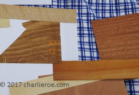 Art Deco pair of carved furniture handles being made in marquetry