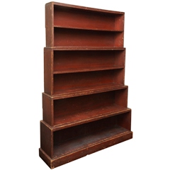 Art deco stepped bookcase