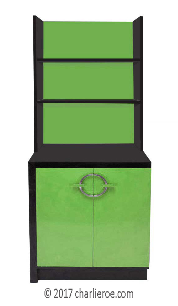 new Gilbert Rhode Art Deco painted bookcase furniture