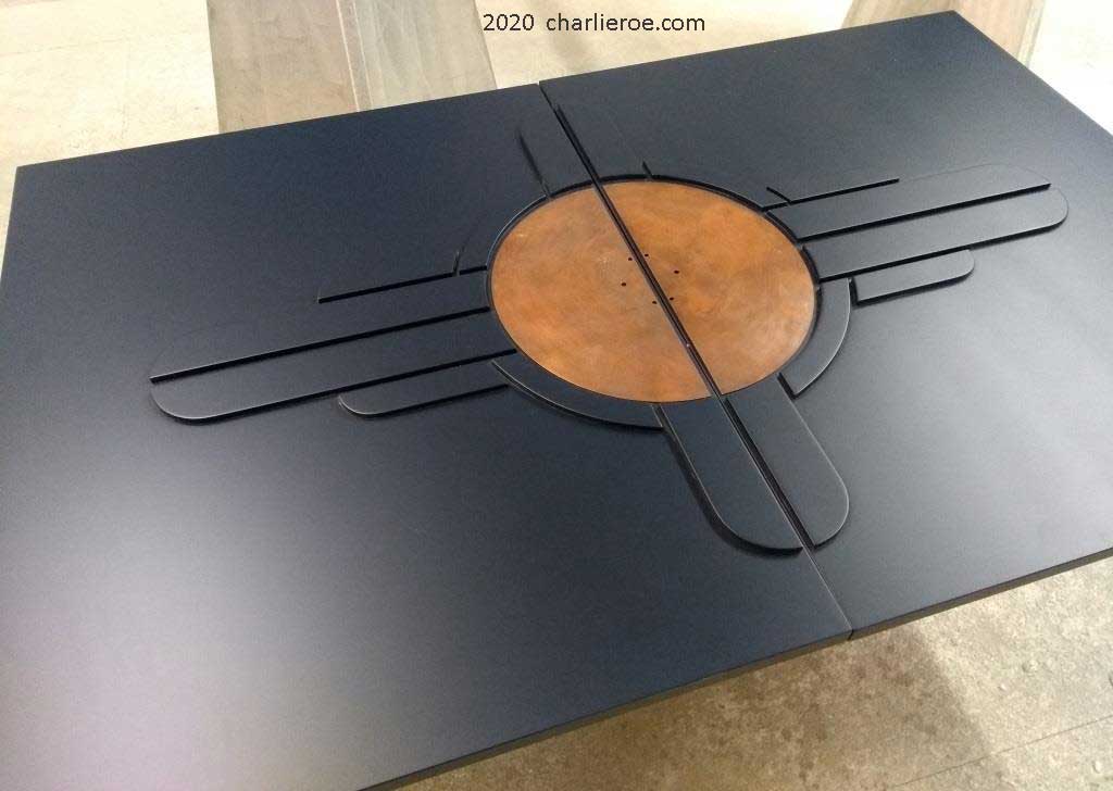 New Art Deco 2 door sideboard bar cabinet cupboard with Art Deco Abstract doors design