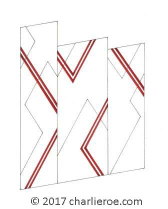 new Donald Deskey painted Art Deco Cubist screen furniture
