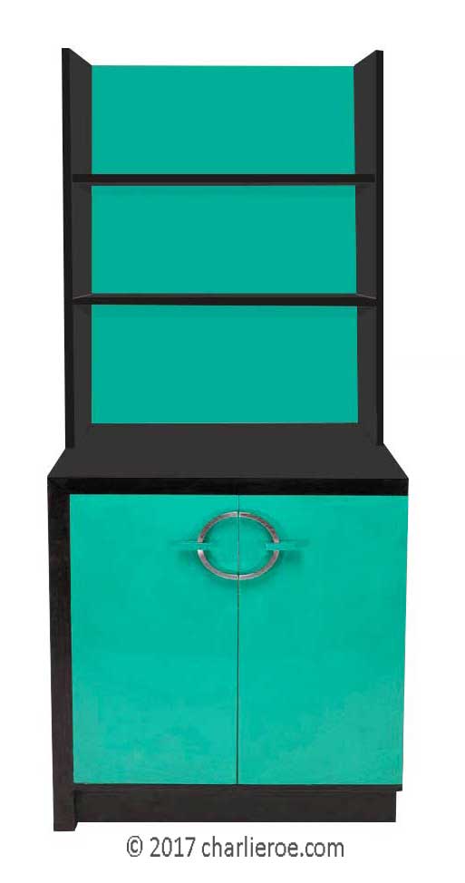 new Gilbert Rhode Art Deco painted bookcase