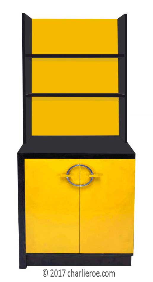 new Gilbert Rhode Art Deco painted bookcase