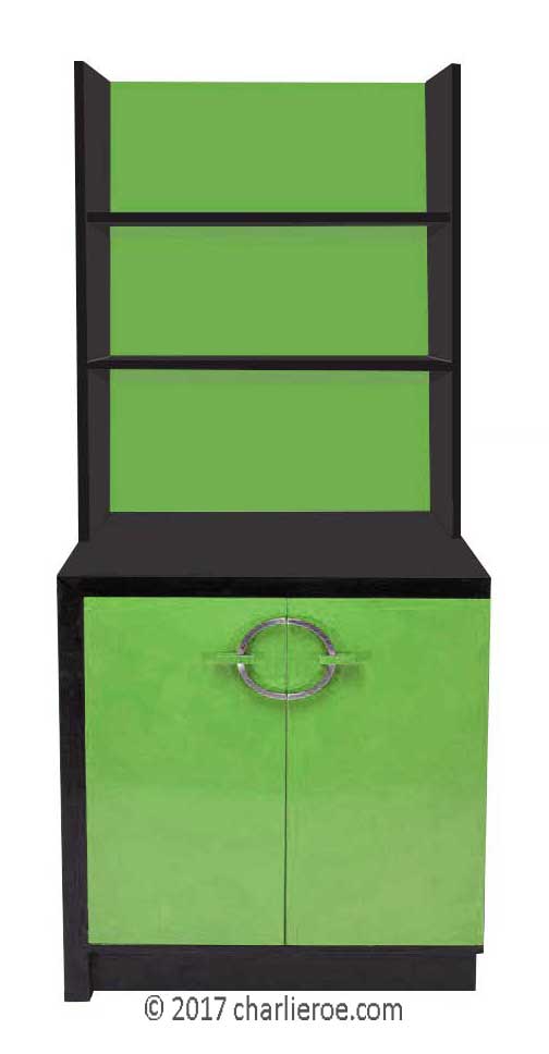 new Gilbert Rhode Art Deco painted bookcase