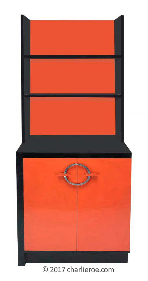 new Gilbert Rhode painted Art Deco bookcase furniture