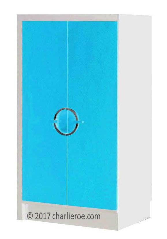 new Gilbert Rhode Art Deco painted bedroom 2 door double wardrobe