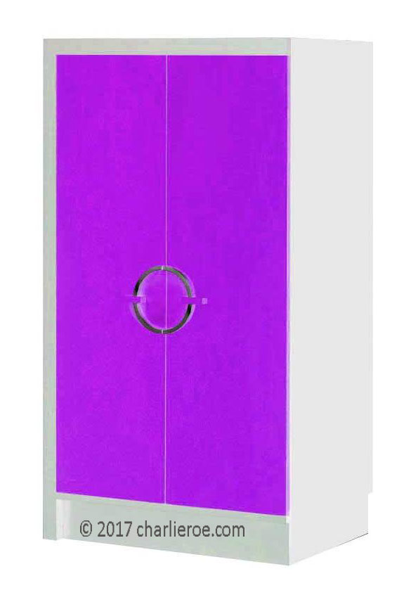 new Gilbert Rhode Art Deco painted bedroom  2 door double wardrobe