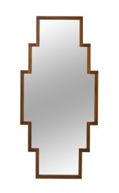 New Art Deco stepped Skyscraper style painted wall mirror