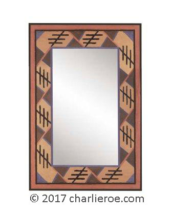 new wall mirrors were inspired by an Omega Workshops Cadena rug design by Roger Fry c1915