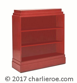 New Art Deco Paul Frankl Skyscraper style painted low bookcase