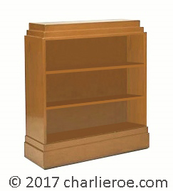 New Art Deco Paul Frankl Skyscraper style painted low bookcase