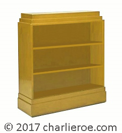 New Art Deco Paul Frankl Skyscraper style painted low bookcase