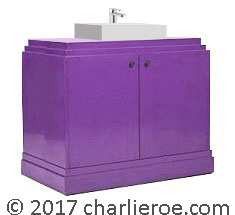 Paul Frankl Skyscraper Art Deco bathroom painted vanity unit