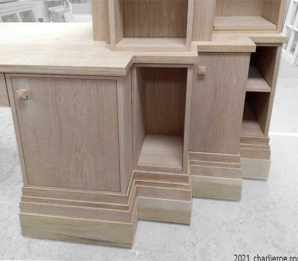 New Paul Frankl Art Deco Skyscraper style wooden & painted lacquered stepped base section nearing completion