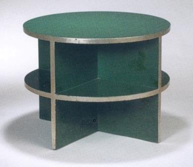 New Paul Frankl Art Deco Zigzag painted side lamp coffee tables