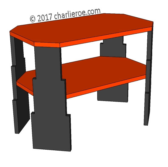 new Art Deco 'Skyscraper' style stepped side lamp sofa coffee table
