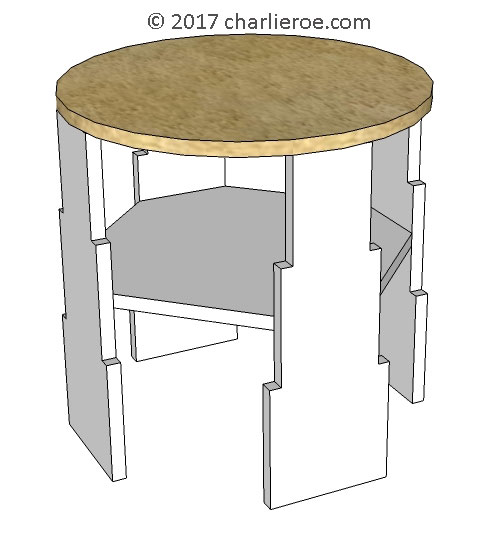 new Art Deco 'Skyscraper' style stepped coffee side lamp sofa coffee table
