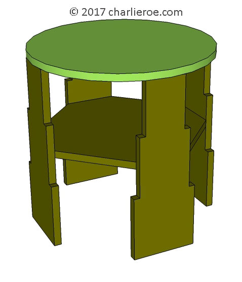 new Art Deco 'Skyscraper' style stepped coffee side lamp sofa coffee table