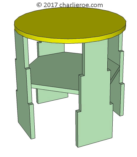 new Art Deco 'Skyscraper' style stepped coffee side lamp sofa coffee table