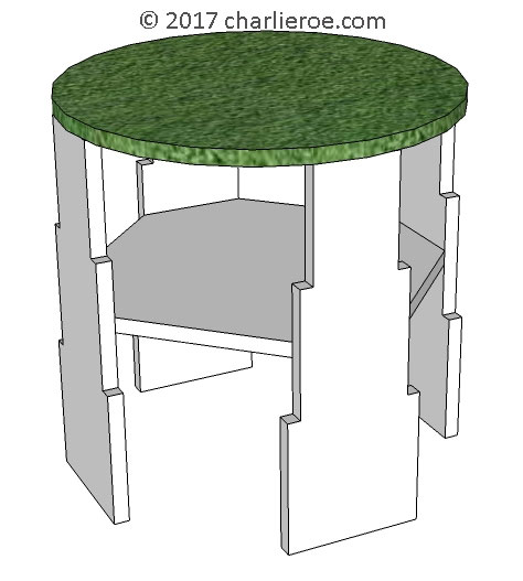 new Art Deco 'Skyscraper' style stepped coffee side lamp sofa coffee table