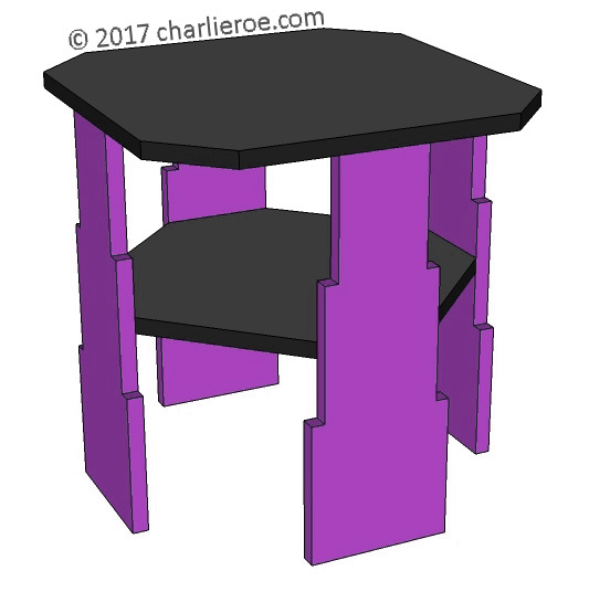 new Art Deco 'Skyscraper' style stepped coffee side lamp sofa coffee table