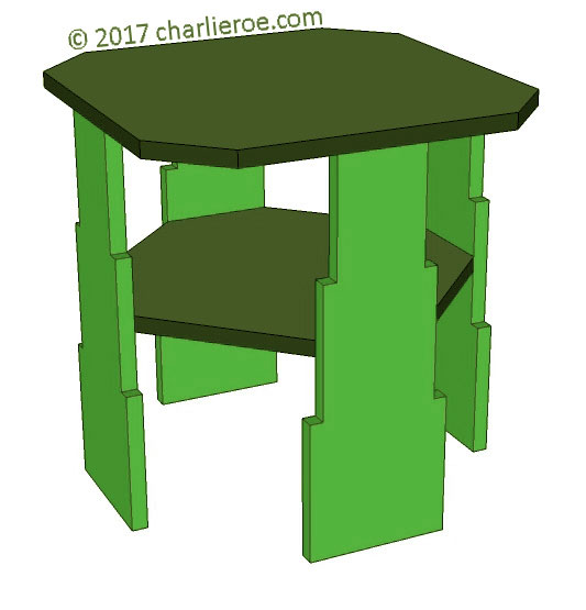new Art Deco 'Skyscraper' style stepped coffee side lamp sofa coffee table