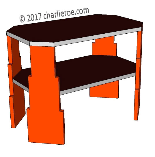 new Art Deco 'Skyscraper' style stepped side lamp sofa coffee table