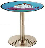 new Clarice Cliff Art deco painted cafe bistro table
