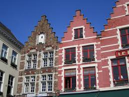 C17th Flemish houses with stepped gables