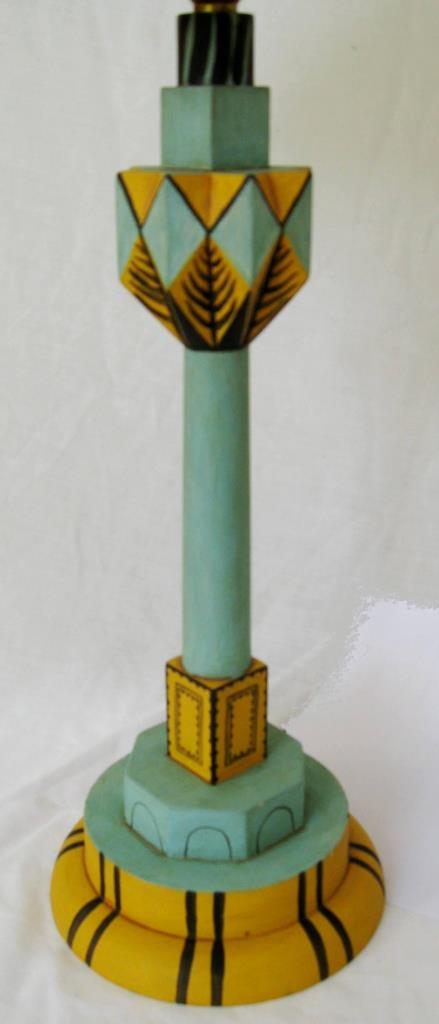 Omega Workshops Bloomsbury group lamp early precursor to Art Deco style