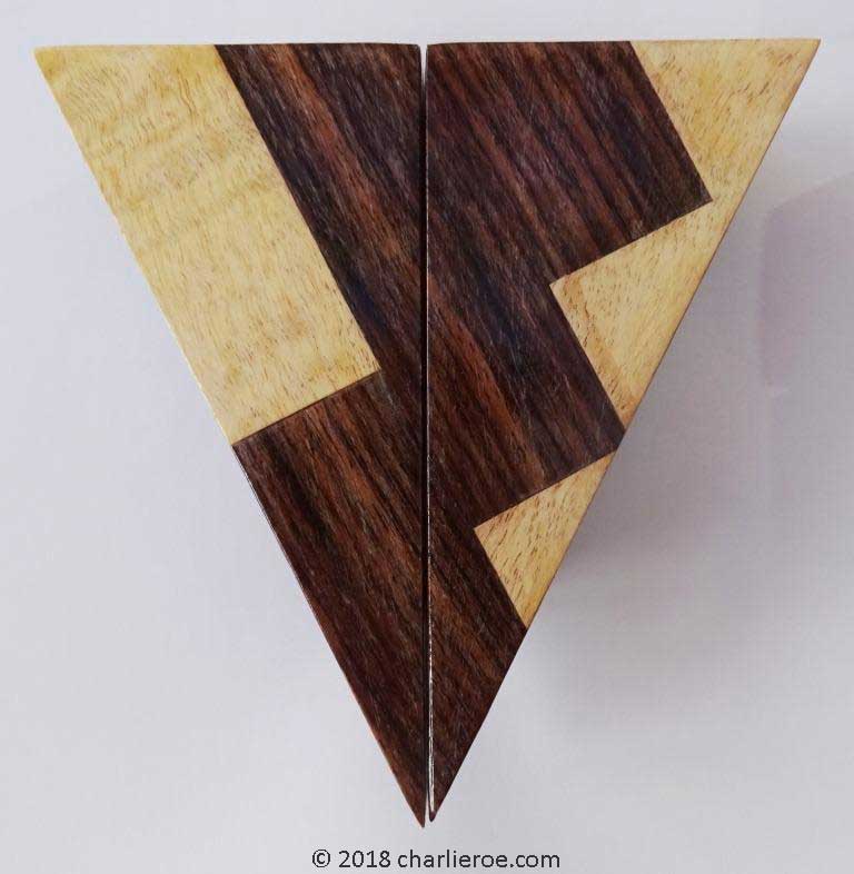 new Art Deco stepped Skyscraper style fitted kitchen marquetry wood ...