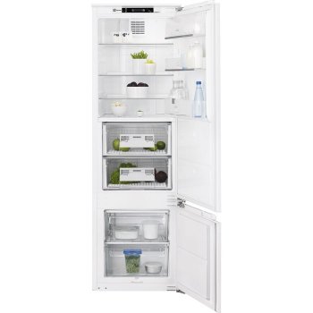 new Art Deco stepped Skyscraper style fitted kitchen integrated fridge freezer