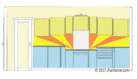 New Art Deco design for a fitted kitchen elevation