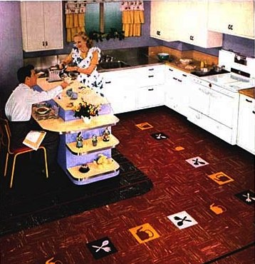 kitchen advert for Kentiles 1940's