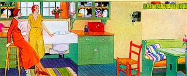 advert for Deco period kitchen paint colours