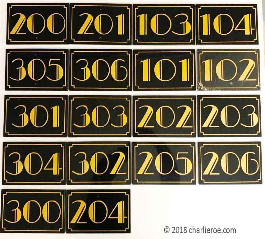new Art Deco House numbers & name signs plates plaques