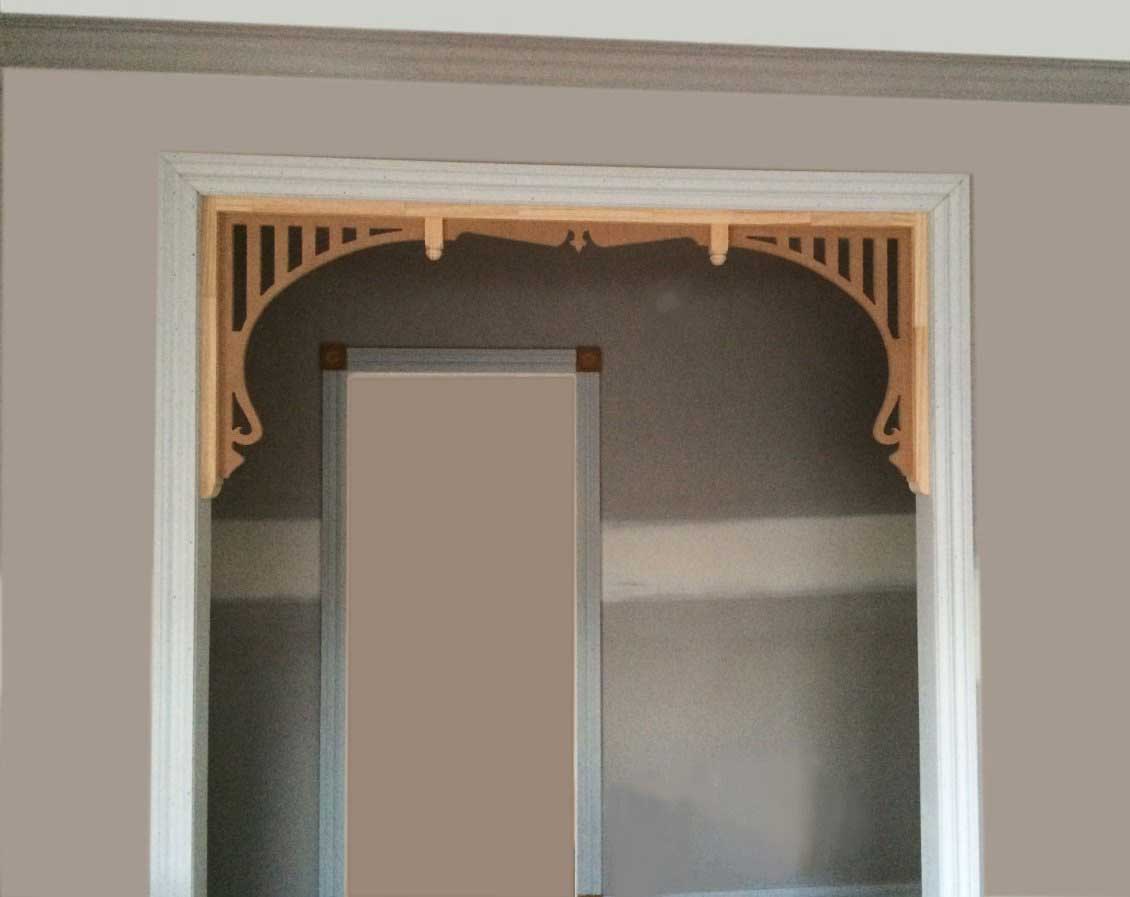 new Art Nouveau Jugendstil decorative over door grill screen